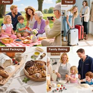 2 pak tas roti lilin lebah untuk Sourdough, tas lilin lebah untuk roti buatan rumah, ramah Freezer & kesegaran - Product Image 5