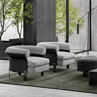 Canapé simple personne chaise de loisirs de luxe légère italienne salon balcon petit appartement moderne ins vent net canapé rouge chaise