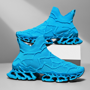 Chaussures de sport décontractées montantes pour hommes et femmes, antidérapantes, en maille respirante, chaussures de course, nouvelle lame, chaussette, jogging en plein air, marche en <span class=keywords><strong>ville</strong></span>, haute - Product Image 3