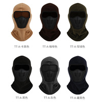 Cagoule d'hiver bon marché coupe-vent pour le cyclisme et la moto. Masque complet épais en polaire cagoule pour le ski.