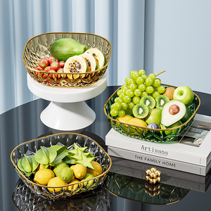 Square Fruit <b>Plate</b> Food Grade Pet Material Household Kitchen Dishware For Fruits And Snacks - Product Image 3