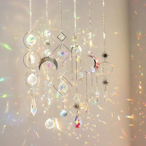 Decorazione da appendere per interni ed esterni, acchiappasole a campana a vento con luna, per matrimonio, compleanno, laurea, inaugurazione casa, SA003 - Product Image 2