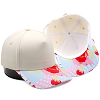Gorra de Béisbol Personalizada con Cierre a Presión, Estampado Floral de Rosas, Puntos, Visera Curva, Ajustable, Unisex, Estilo Vintage de Verano