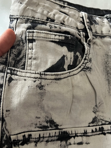 <span class=keywords><strong>Jeans</strong></span> da Lavoro Personalizzati OEM Sbiancati e Lavati all'Acido, con Tasche Multiple con Cerniera, <span class=keywords><strong>Gamba</strong></span> <span class=keywords><strong>Larga</strong></span> e Stile Retrò Scuro da <span class=keywords><strong>Uomo</strong></span> - Product Image 3