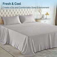 Ensemble de draps de lit doux OEM lot de literie de trois pièces en bambou lot de couette literie douce housse de couette