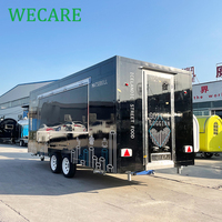WECARE Catering Remorque de restauration mobile de 17 pieds, cuisine mobile, camion de restauration rapide avec équipement de cuisine complet à vendre aux États-Unis
