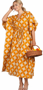 Nuevo Kaftán de Lujo con Estampado Floral, 100% Algodón Satinado, para Primavera, Otoño, Verano, Playa, Ideal para Regalo, Excelente Precio - Product Image 3