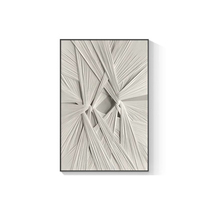 Art mural en plâtre texturé, peinture sur toile abstraite 3D, tapisserie décorative bohème, art en tissu