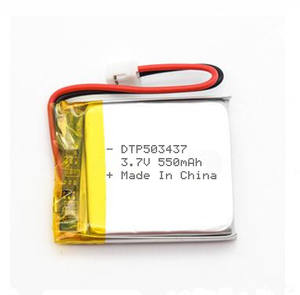 DTP503437 <span class=keywords><strong>Lipo</strong></span> <span class=keywords><strong>3.7V</strong></span> <span class=keywords><strong>550mAh</strong></span> 충전식 리튬 폴리머 배터리 - Product Image 1