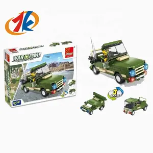 2024 new children's educational toys kids Commander's car building blocks 99pcs DIY assembling toys set