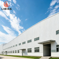 Edificio Metálico de Estructura de Acero Prediseñada, Nave Industrial Prefabricada con Estructura de Acero, Apta para Taller, Almacén