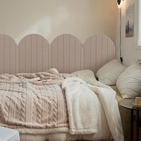 Lot de 4 panneaux muraux décoratifs 3D, panneaux de protection murale en feutre, auto-adhésifs, anti-collision, pour chambre à coucher, chambre d'enfant