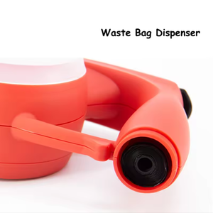 ที่เก็บอาหารสัตว์เลี้ยงและที่จ่ายถุงเก็บอุจจาระพร้อมไฟ LED แบบแฮนด์ฟรี ปรับได้ ชุดอุปกรณ์สำหรับสัตว์เลี้ยง สำหรับพาสุนัขเดินเล่นและเดินทาง - Product Image 6