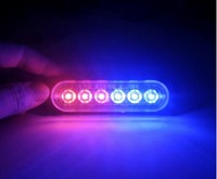 Feux de signalisation clignotants à LED 12V 24V 6 LED pour camion, moto, pick-up, voitures modifiées, décoration, lumière stroboscopique 48V LED rouge