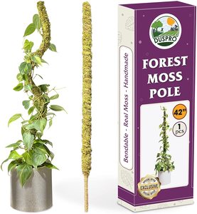 42 Inch Tall Moss Pole For Plant Monstera Bendable Plant Stakes,Sphagnum Real Forest Moss Stick,Handmade Potted Plants Support