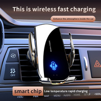 Nouvel accessoire tendance : Support de chargeur de voiture sans fil intelligent 15W à capteur magnétique, fixation électrique pour grille d'aération, multifonctionnel