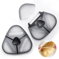Nouveaux Gadgets de Cuisine : Couteau à Melon Créatif en Acier Inoxydable, Éplucheur-Râpeur 3-en-1