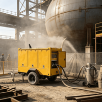 Compresseur d'air mobile diesel à vis XAS160DD 7 m³/min 88 kW d'occasion pour chantier