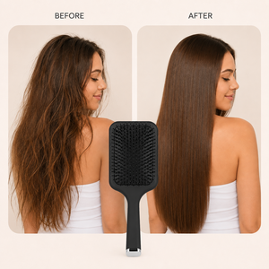 TL Nouveauté Grande Brosse Carrée Peinte à la Main Anti-Nœuds pour Coiffure et Boucles, Brosse de Massage à Coussin d'Air - Product Image 5