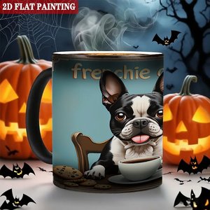 Heat Activated <b>Ceramic</b> <b>Mug</b> 11oz Frenchie Cookies Design 2D Flat Painting - Product Image 6