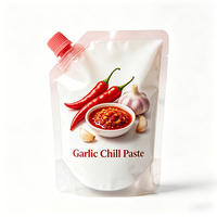 Sachet de sauce personnalisé imprimé, haute température, en PP monofilament, avec bec verseur, thermoscellable, pour pâte et ketchup de tomate