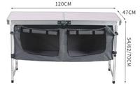 Table pliante extérieure portable moderne pour cour, salle à manger, armoires de cuisine, pique-nique, armoire de cuisine, meubles de cuisine de ferme