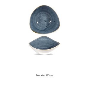 Bluberry Deep Coupe Bowl 18,5 cm Triangular Churchill Stonecast Sbbstrb7 - Product Image 3