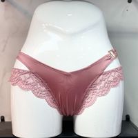 Vente en gros de sous-vêtements élastiques sexy et confortables pour femmes avec patchwork imprimé dentelle mode boucle en forme de V pantalons chauds pour femmes