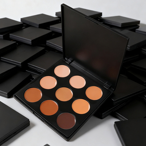 Paleta <span class=keywords><strong>de</strong></span> Maquillaje Vegana al por Mayor <span class=keywords><strong>de</strong></span> 9 Colores con Etiqueta Privada, <span class=keywords><strong>Corrector</strong></span> Facial Mate Marrón, Polvo Compacto, Paleta <span class=keywords><strong>de</strong></span> Contorno - Product Image 5