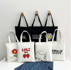 Zy trong kho khuyến mại giá rẻ hotsale tái chế bông vải Tote Túi mua sắm - Product Image 4