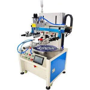 Bottles Screen Printing Machine Semi Automatic Plastic Cup Cosmetics Tube Packaging Printer