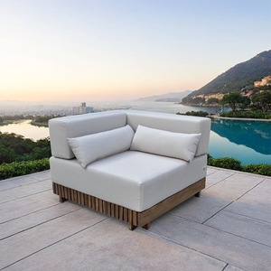 लक्जरी 4-सीटर आउटडोर फर्नीचर उद्यान सोफे सेट और विला होटल के लिए टेबल गार्डन सेट - Product Image 3