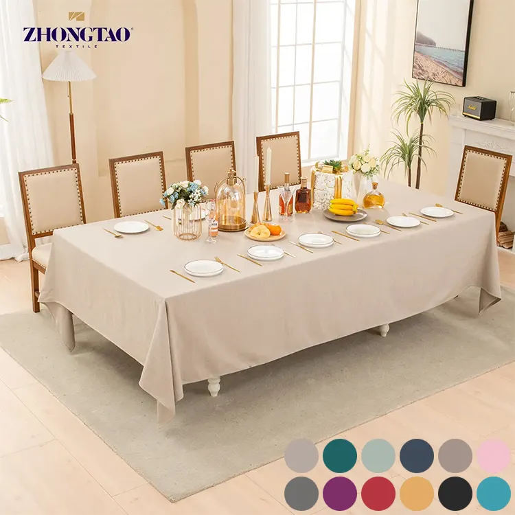 Nappe De Table Manteles De Mesa Tischdecke tovaglia di lino resistente alle macchie tovaglia rettangolare impermeabile in lino