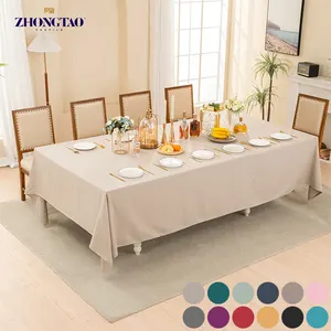 Nappe de שולחן מנטל דה mesa tischdecke כתם עמיד למים פשתן מלבן עמיד למים מלבן עמיד למים מלבן בד פשתן