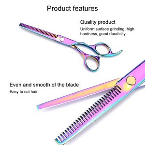 Ciseaux de coiffure professionnels 5,5'' en acier inoxydable, ciseaux à effiler pour salon de coiffure - Product Image 4