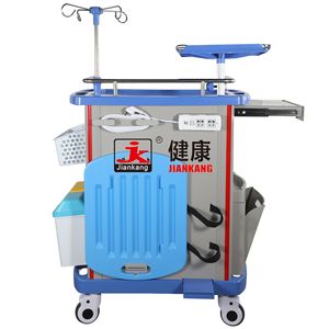 Caitang Health Medical Emergency Cart 750x480x920mm 5-Layer Hospital <b>Trolley</b> With Power Outlet And Infusion Stand - Product Image 1