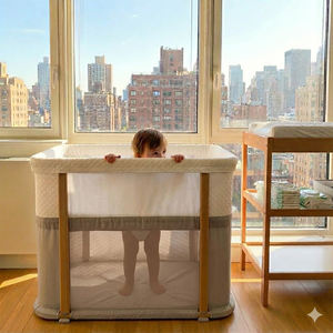 Precio competitivo, calidad superior, cuna transpirable para bebé, estilo minimalista, cuna ajustable para edades de 0 a 3 años - Product Image 1