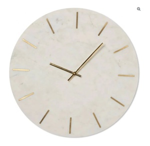 Bán Buôn Hiện Đại Sang Trọng Bằng Đá Cẩm Thạch Đồng Hồ Bảng Tường Nhà Biệt Thự Phòng Khách Phòng Ngủ Văn Phòng Trang Trí Bằng Đá Cẩm Thạch Kim Đồng Hồ - Product Image 2