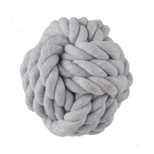Mainan Gigit Anjing Ramah Lingkungan Tahan Lama, Bola Tali Kapas Multi-Warna, Pembersih Gigi, Fitur Bermain D - Product Image 5