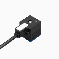 Prise de solénoïde étanche avec indicateur LED HM3250 AC/DC24V 4A, étanche à l'eau et à la poussière, pour pièces de grue de construction XCMG