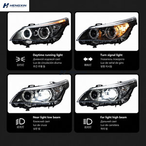 Conjunto de Faros LED para <span class=keywords><strong>BMW</strong></span> E60 <span class=keywords><strong>523i</strong></span> 530i 2003-2009, DRL HID Bi Xenón, Proyector, Lámpara Delantera, Actualización - Product Image 3