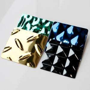 304 316 goffrato PVD foglio di colore per soffitto e pannello di parete stampato lamiera di acciaio inossidabile - Product Image 1