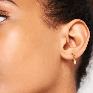 Pendientes de Aro Colgantes de Plata de Ley 925 con Circonita <span class=keywords><strong>C</strong></span>úbica <span class=keywords><strong>Solitario</strong></span>, Estilo Bohemio - Product Image 4