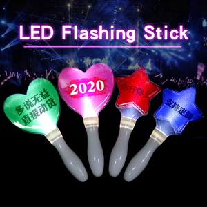 Buổi Hòa Nhạc Cổ Vũ Thanh Ánh Sáng Cho Fan Hâm Mộ Của Câu Lạc Bộ Tùy Chỉnh Với Ngôi Sao Và Hình Trái Tim <span class=keywords><strong>LED</strong></span> Nhấp Nháy Cây Đũa Phép Thanh Đồ Chơi Cho Trẻ Em - Product Image 4
