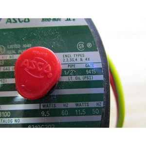 Vanne solénoïde Asco 8210G202 en laiton, 2 voies, vanne de régulation de température normale - Product Image 5