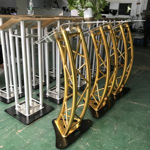 Podio de boda de vidrio, aleación de <span class=keywords><strong>aluminio</strong></span>, acrílico transparente, 4 pies - Product Image 2