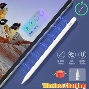 Apple Pencil 2 무선 충전 스타일러스 펜 애플 ipad 활성 스타일러스 펜 용 틸트 손바닥 거부 스타일러스 펜