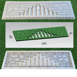Molde de tapa de columna de Panel de pared ensamblado de cemento Material ABS completo Estilo de molde de columna de Panel de pared - Product Image 3