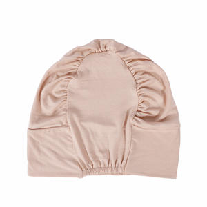 Gorro de Césped Plegable Transpirable de Algodón Mercerizado de Alta Calidad para Mujer, Diseño Sólido, Gorra Base de Alta Elasticidad para Uso Diario en Todas las Estaciones - Product Image 5