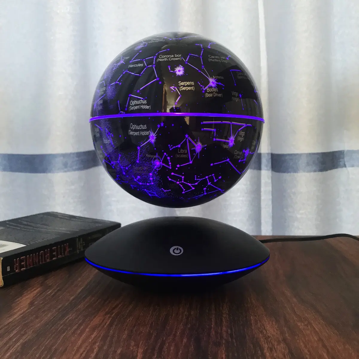 HCNT 자기 Levitating 밤 빛 부동 스타 빛 공 다채로운 RGB 램프 홈 장식 선물 LED 테이블 램프